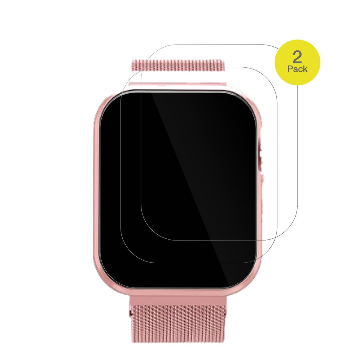 2x Screen Protector for Banlvs Smartwatch 1.83 Zoll Protective Film covers 100%