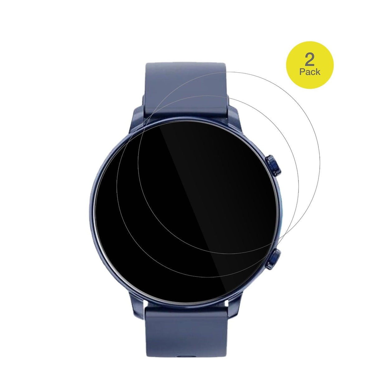 2x Screen Protector for Hwagol 1.43 Zoll Smartwatch Protective Film covers 100%