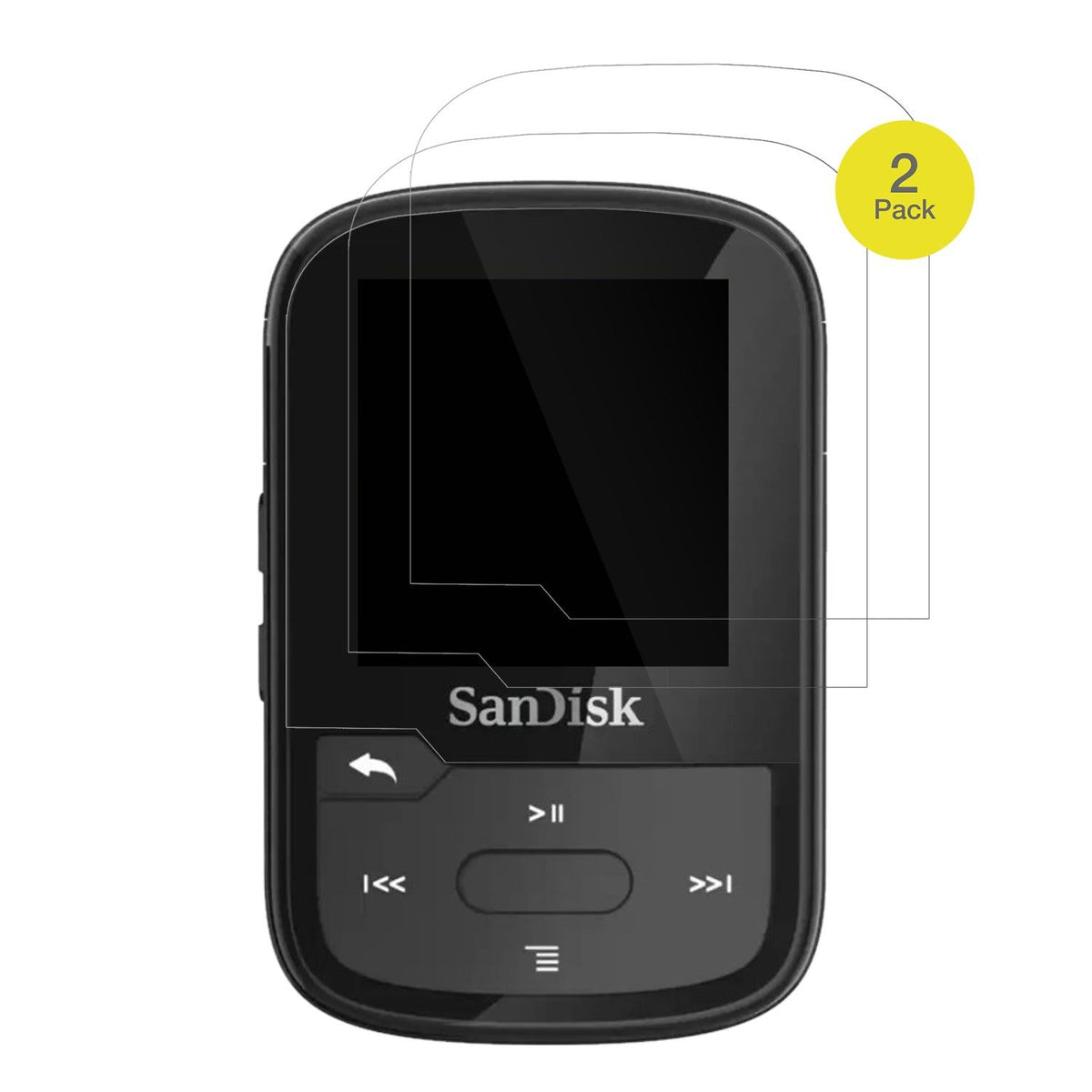 2x Screen Protector for SanDisk Clip Sport Plus Protective Film covers 100%