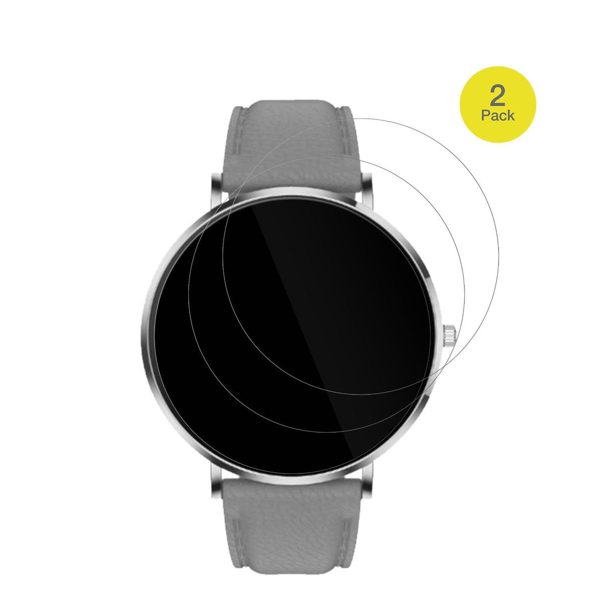 2x Screen Protector for Pireware Slim Smartwatch Protective Film covers 100%