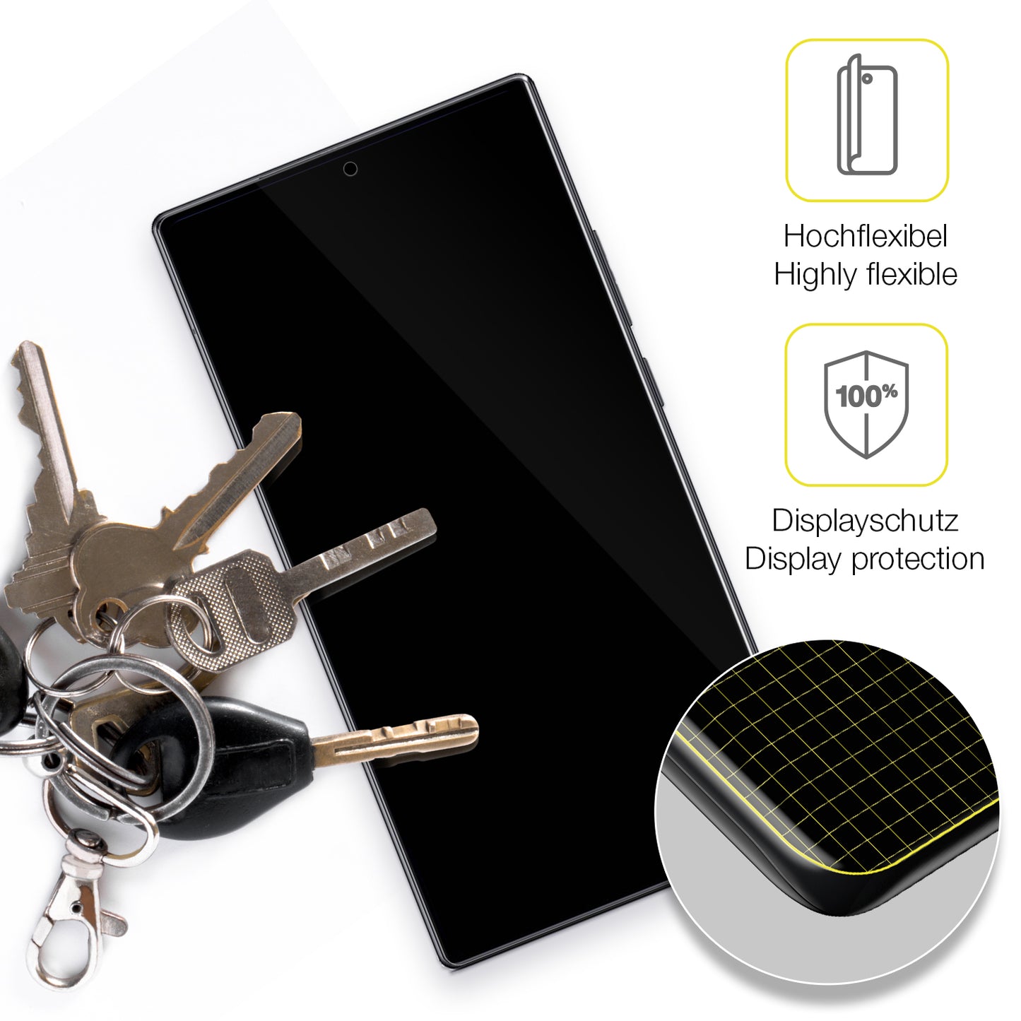 2x 3D Full Cover Schutzfolie für Nubia Z80 Ultra