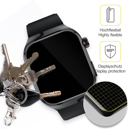 2x Screen Protector for TK 16 Smartwatch 2.04 Zoll Protective Film covers 100%
