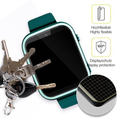 2x Screen Protector for Okyuk T45 Smartwatch Kinder Protective Film covers 100%