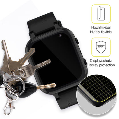 2x Screen Protector for Ruopoem Smartwatch Kinder Protective Film covers 100%