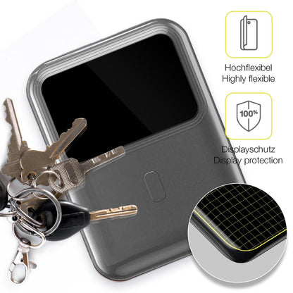 2x Screen Protector for hganus PowerBank H5 Protective Film covers 100% dipos