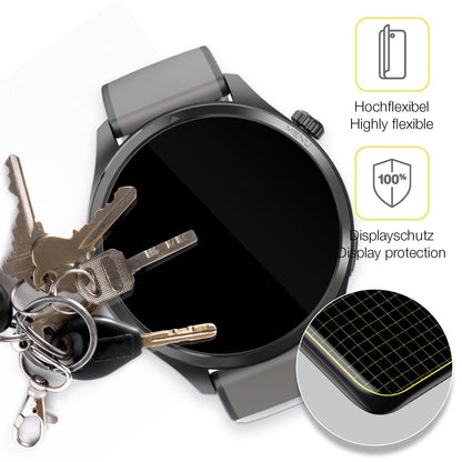 2x Screen Protector for Hama 9000 Smartwatch Protective Film covers 100% dipos