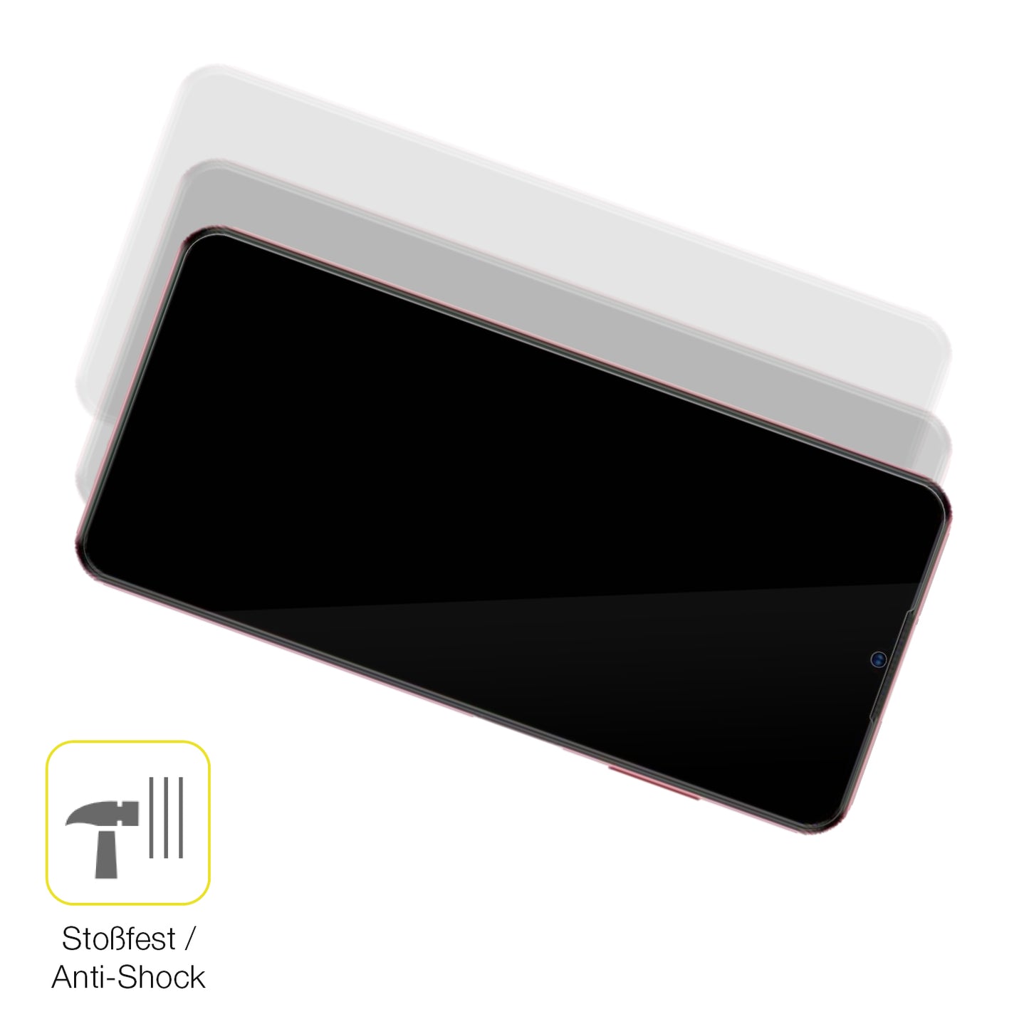 2x 3D Full Cover Schutzfolie für ZTE Blade V40 Vita