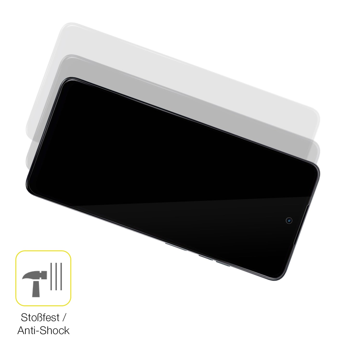 2x 3D Full Cover Schutzfolie für Motorola Moto G24 Power