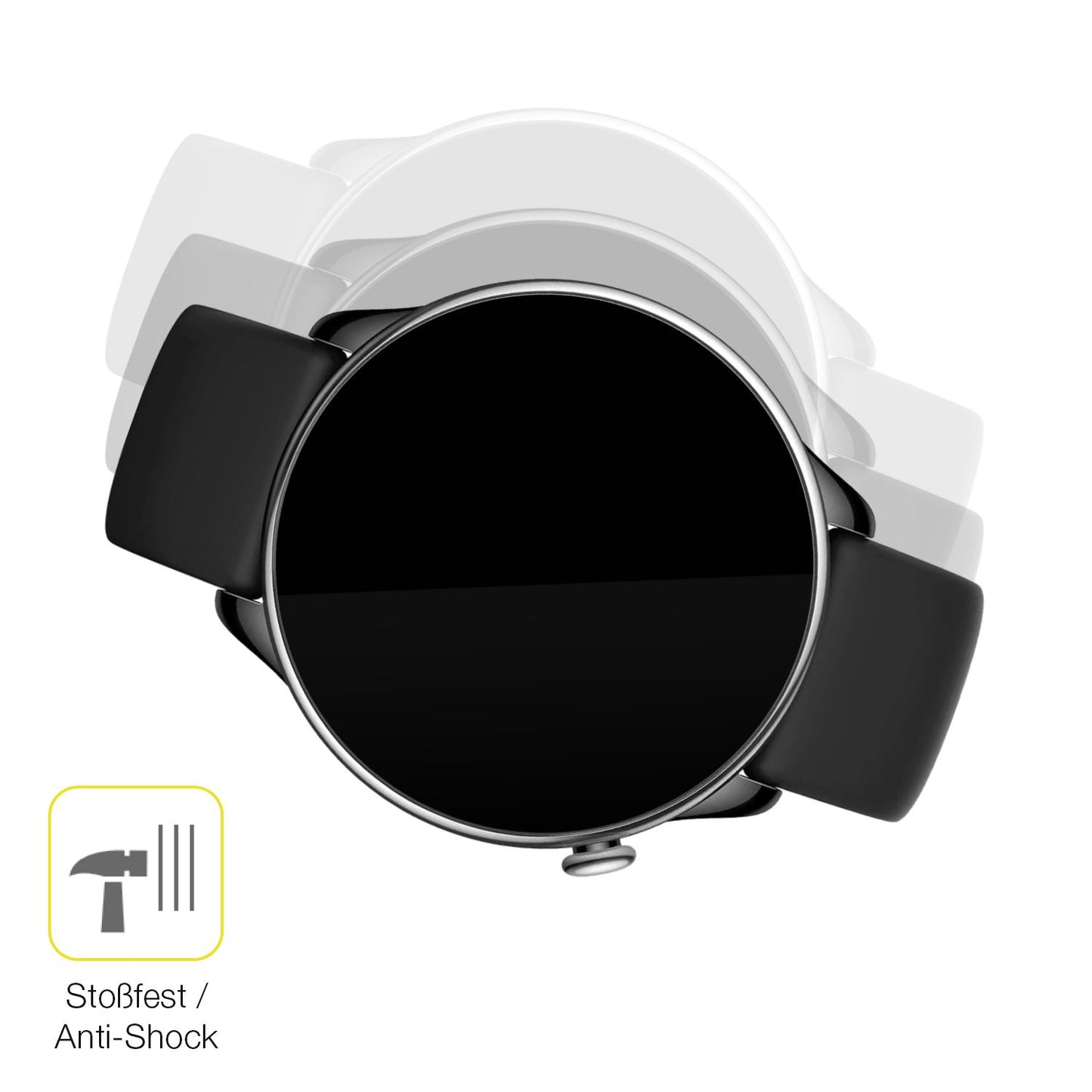 2x Screen Protector for Amazfit GTR mini Protective Film covers 100% dipos Flex