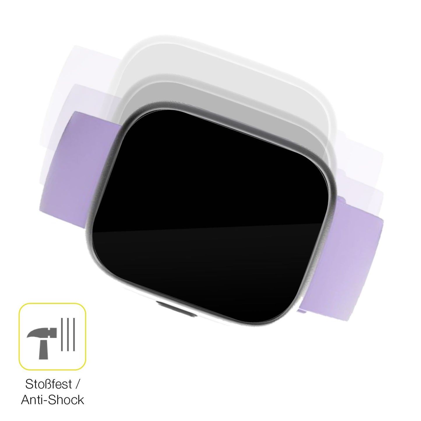 2x Screen Protector for TOOBUR IDW26 1.83 Zoll Protective Film covers 100%