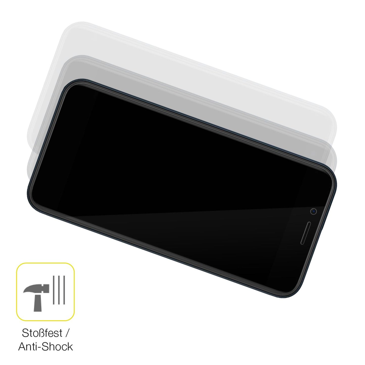 2x Screen Protector for Mobicel MX3 Plus Protective Film covers 100% dipos Flex