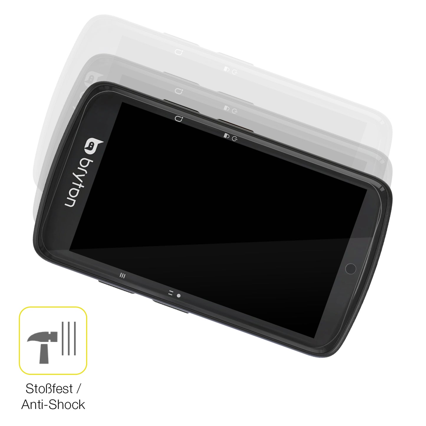 2x 3D Full Cover Schutzfolie für Bryton Rider S810