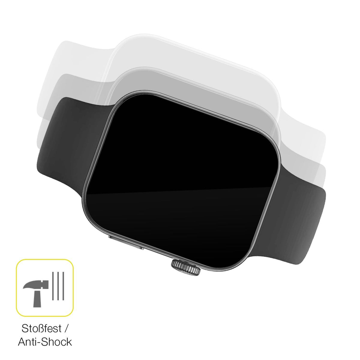 2x Screen Protector for Huawei Watch Fit 4 Protective Film covers 100% dipos