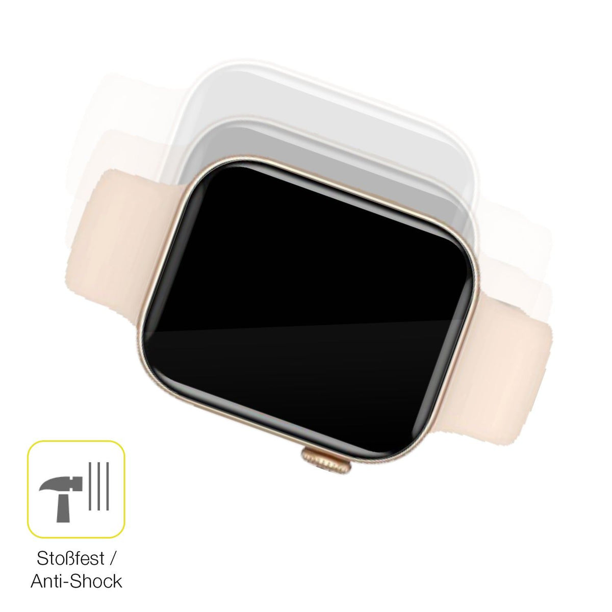 2x Screen Protector for Fireboltt Ring 2 Protective Film covers 100% dipos Flex