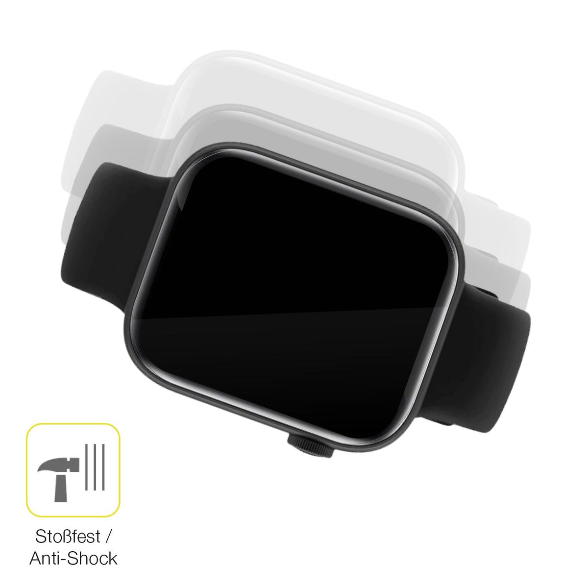 3x Screen Protector for Fireboltt Ring 3 Protective Film covers 100% dipos Flex