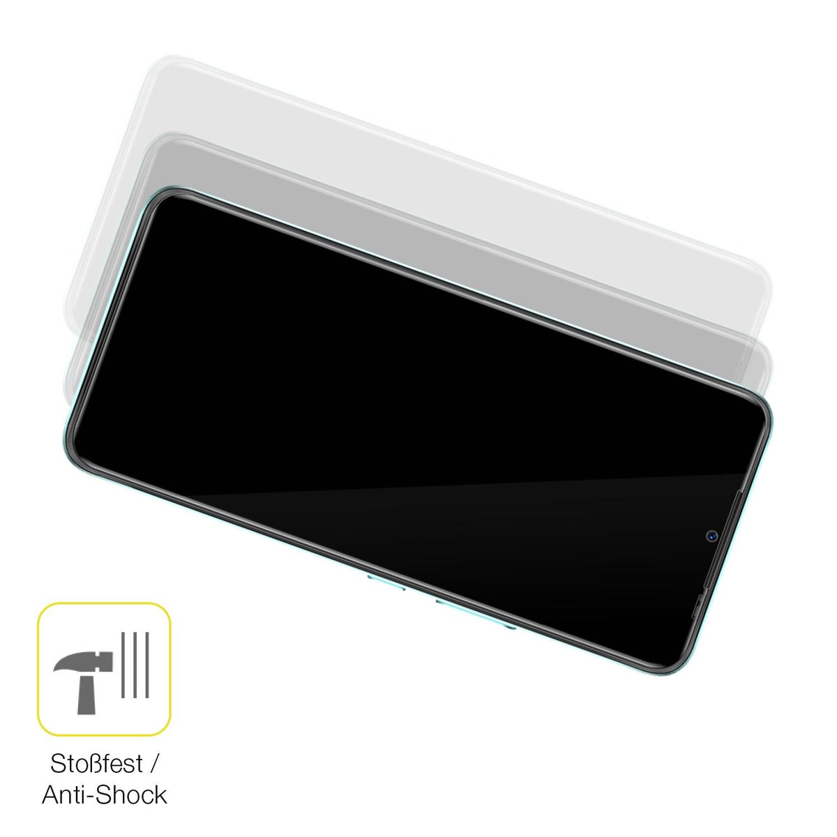 2x Full Cover Screen Protector for itel A49 – Covers Curved Edges | dipos