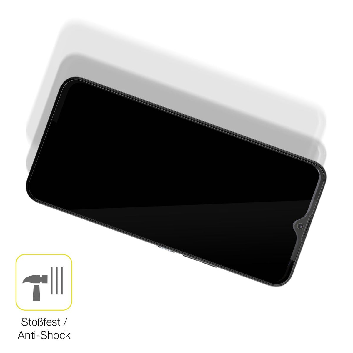 3x Screen Protector for Gigaset GS5 Lite Protective Film covers 100% dipos Flex