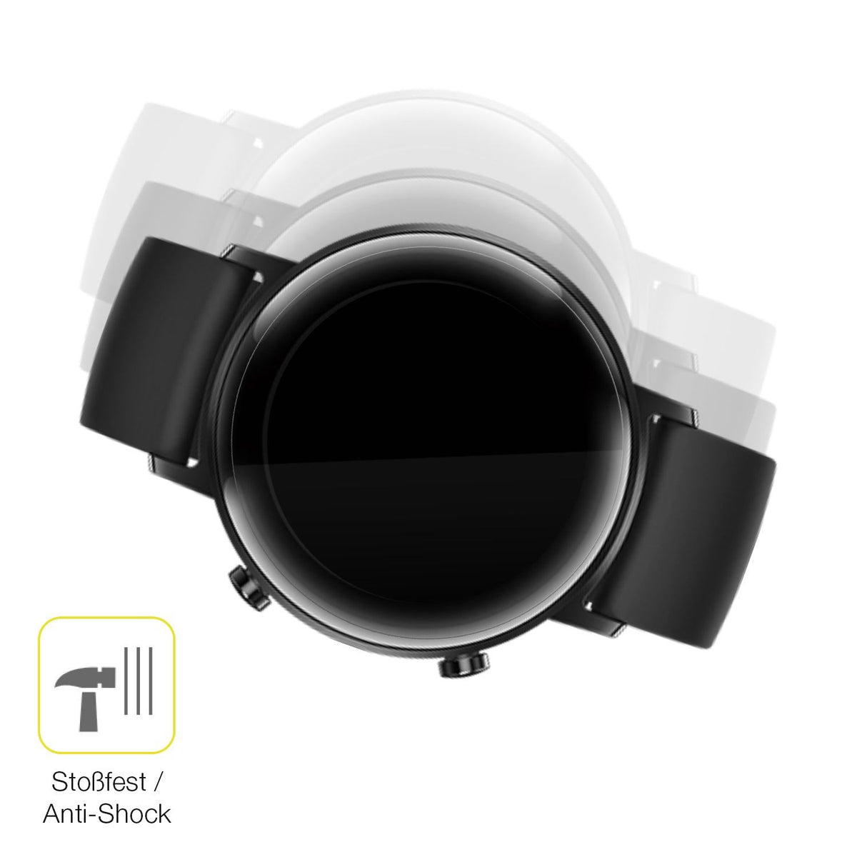 2x Screen Protector for Huawei Watch GT2 42mm Protective Film covers 100% dipos