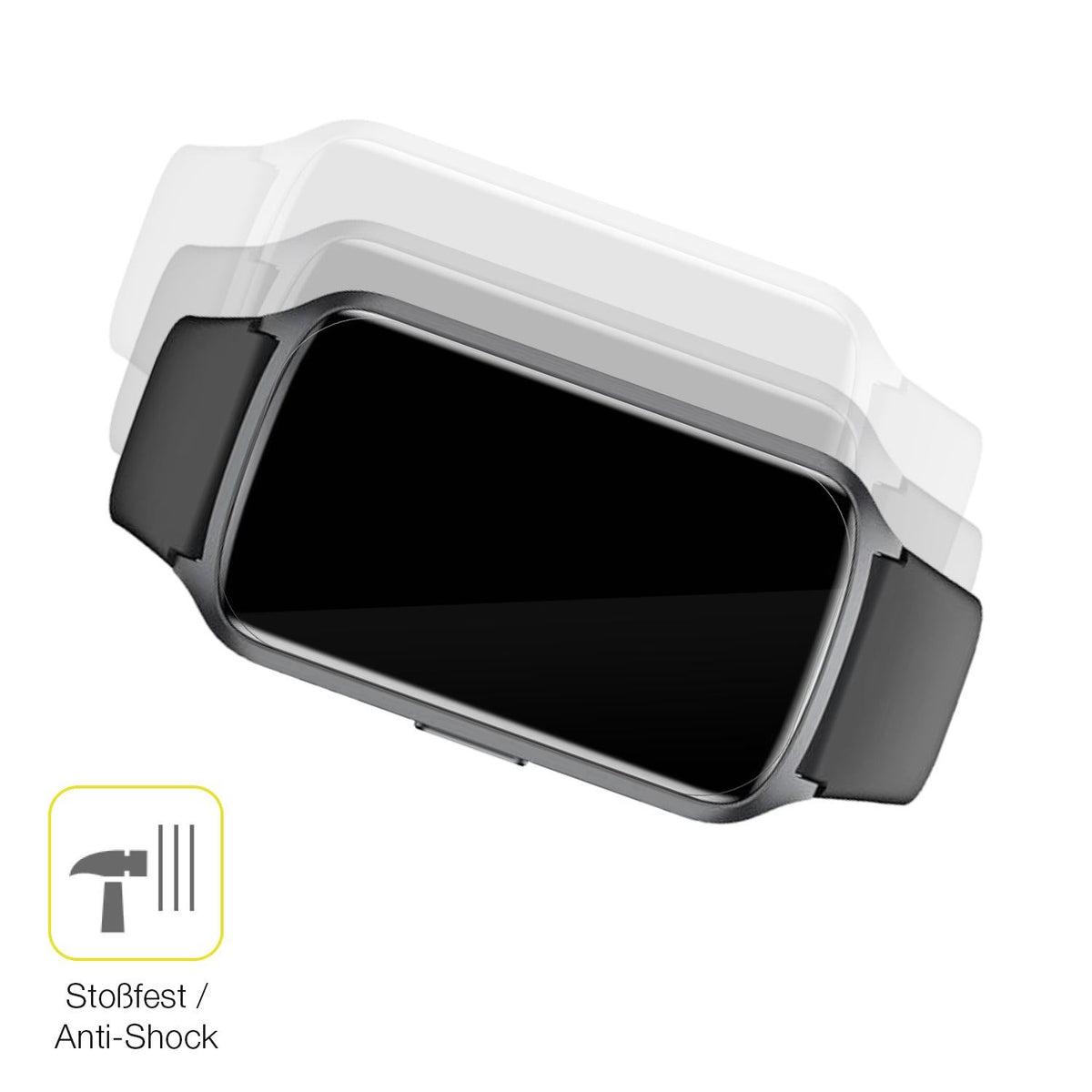 2x Screen Protector for Sanorum Smartwatch 1.47 Zoll Protective Film covers