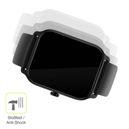 2x Screen Protector for IFMDA 1.8 Zoll Smartwatch Protective Film covers 100%