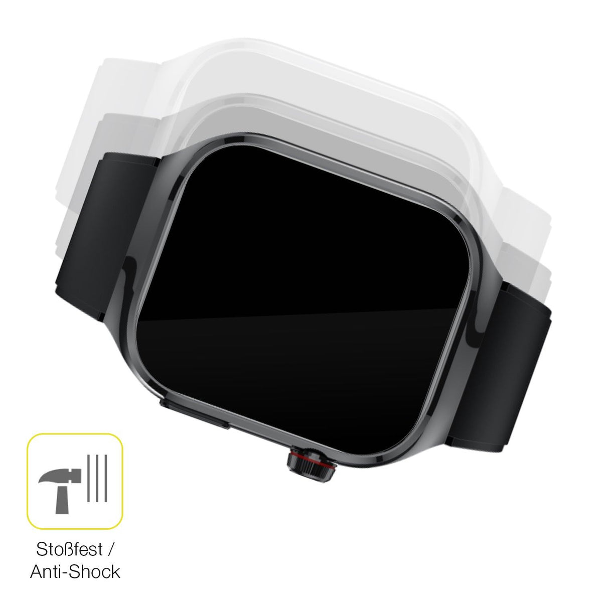 2x Screen Protector for TK 16 Smartwatch 2.04 Zoll Protective Film covers 100%
