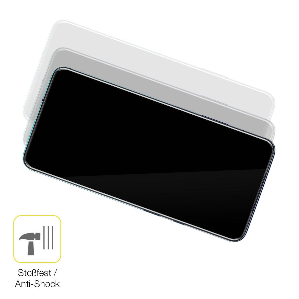 2x Screen Protector for OnePlus 7T Pro Protective Film covers 100% dipos Flex