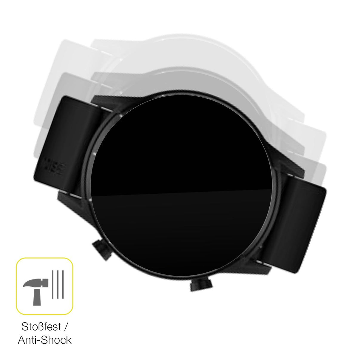 2x Screen Protector for Tecno Watch Pro 2 Protective Film covers 100% dipos Flex