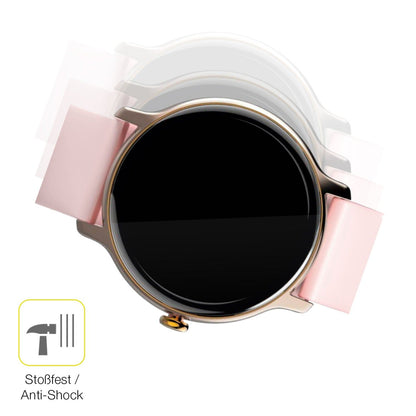 2x Screen Protector for Hama 4910 Smartwatch Protective Film covers 100% dipos