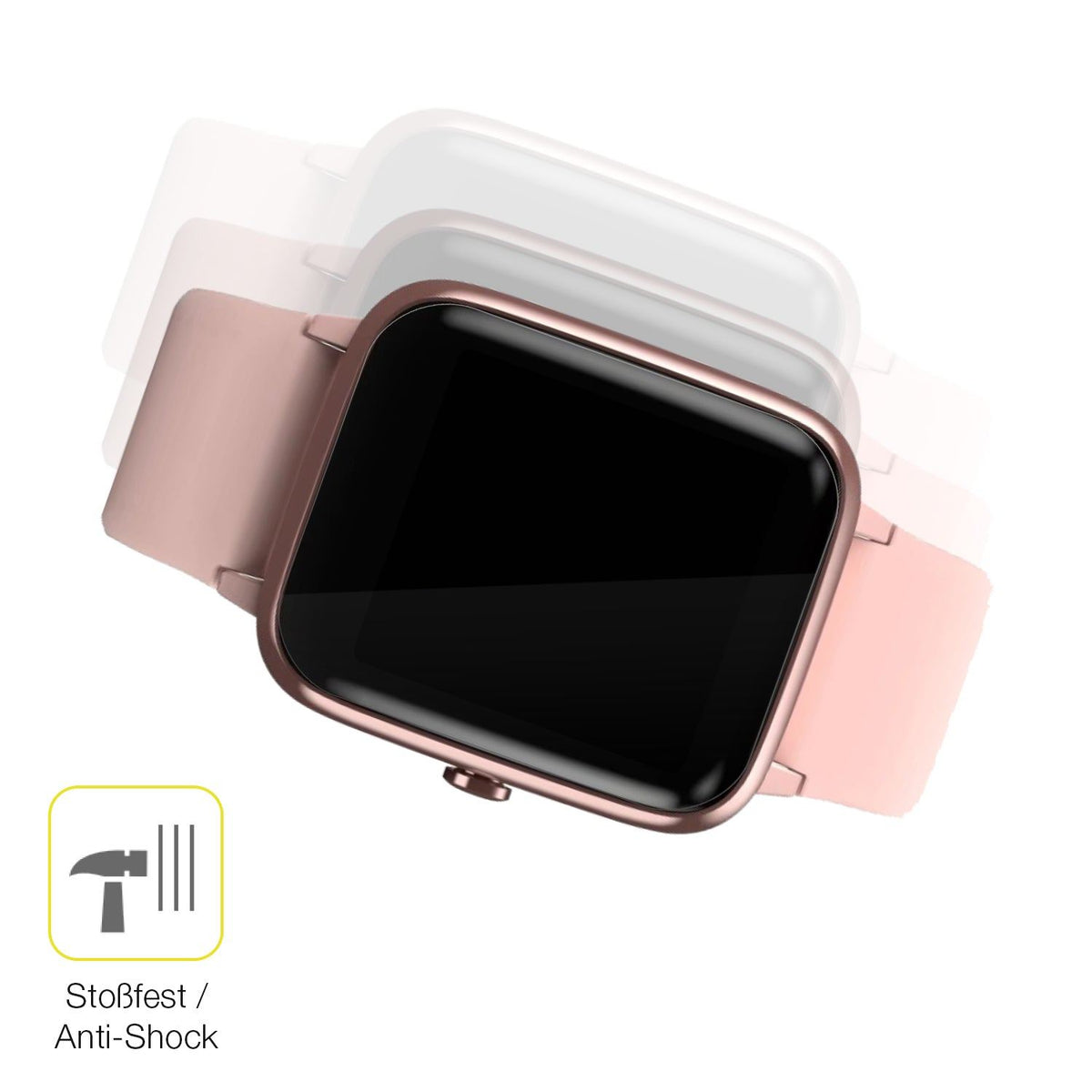 2x Screen Protector for Hama 5910 Smartwatch Protective Film covers 100% dipos