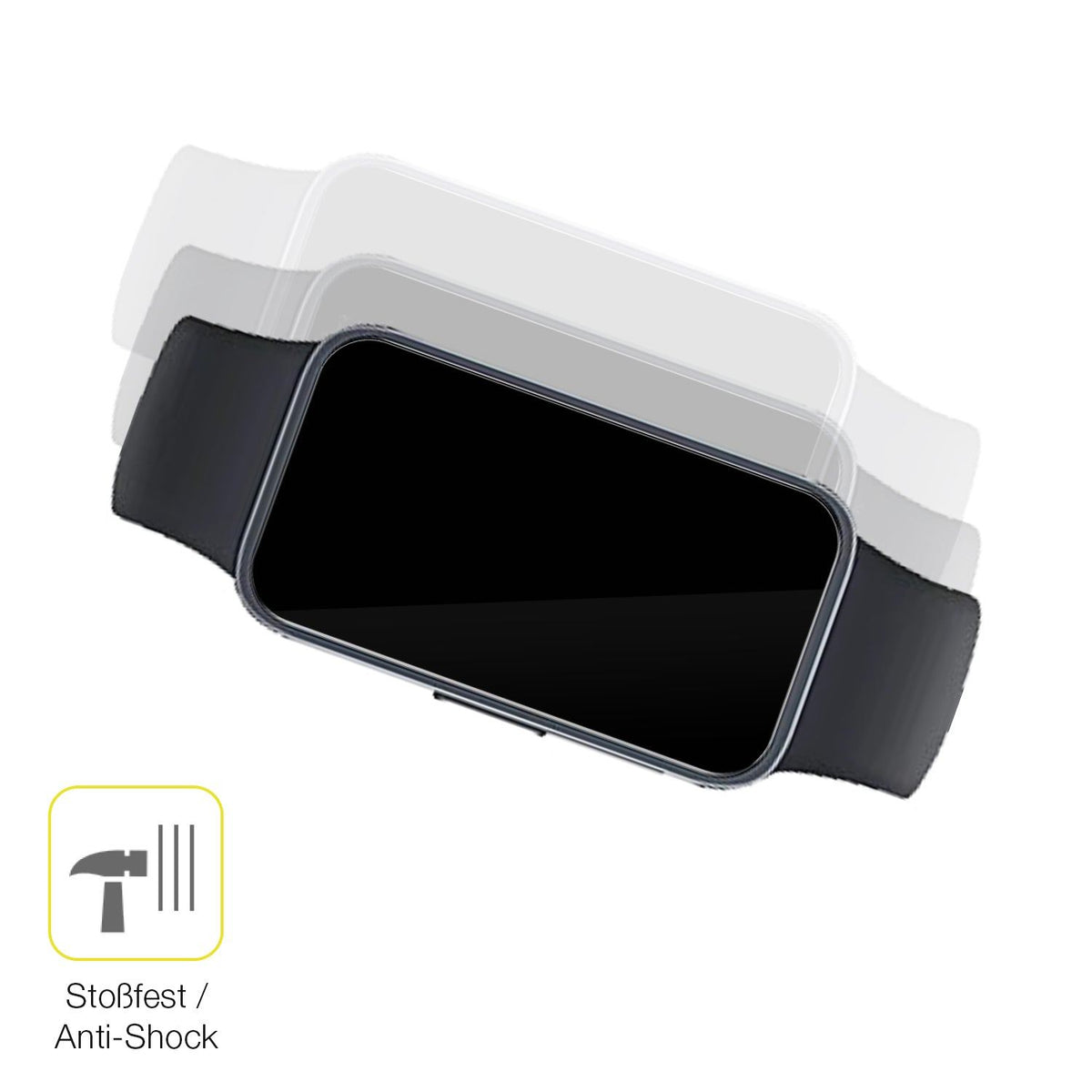 2x Screen Protector for Huawei Band 10 Protective Film covers 100% dipos Flex