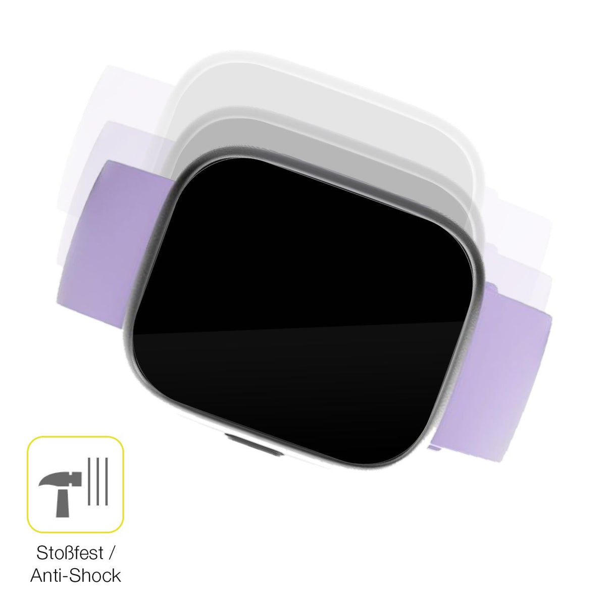 2x Screen Protector for TOOBUR IDW26 1.83 Zoll Protective Film covers 100%