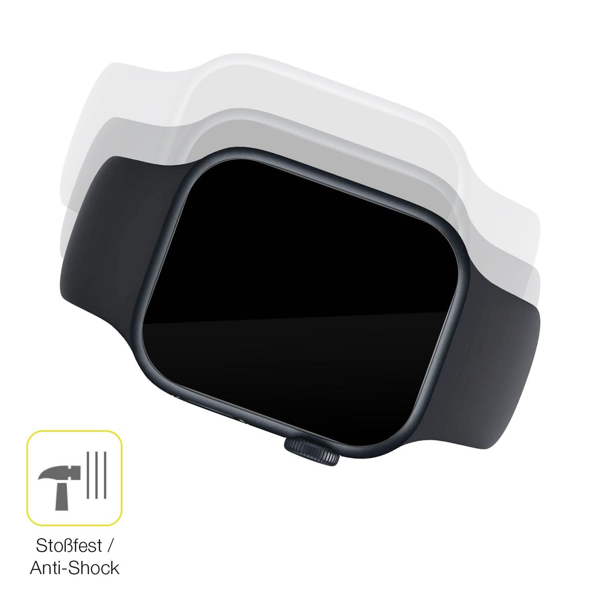 2x Screen Protector for Apple Watch Series 8 45mm Protective Film covers 100%