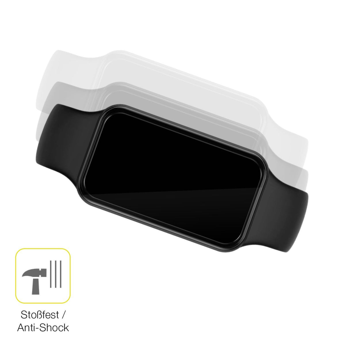 2x Screen Protector for Huami Amazfit Band 7 Protective Film covers 100% dipos