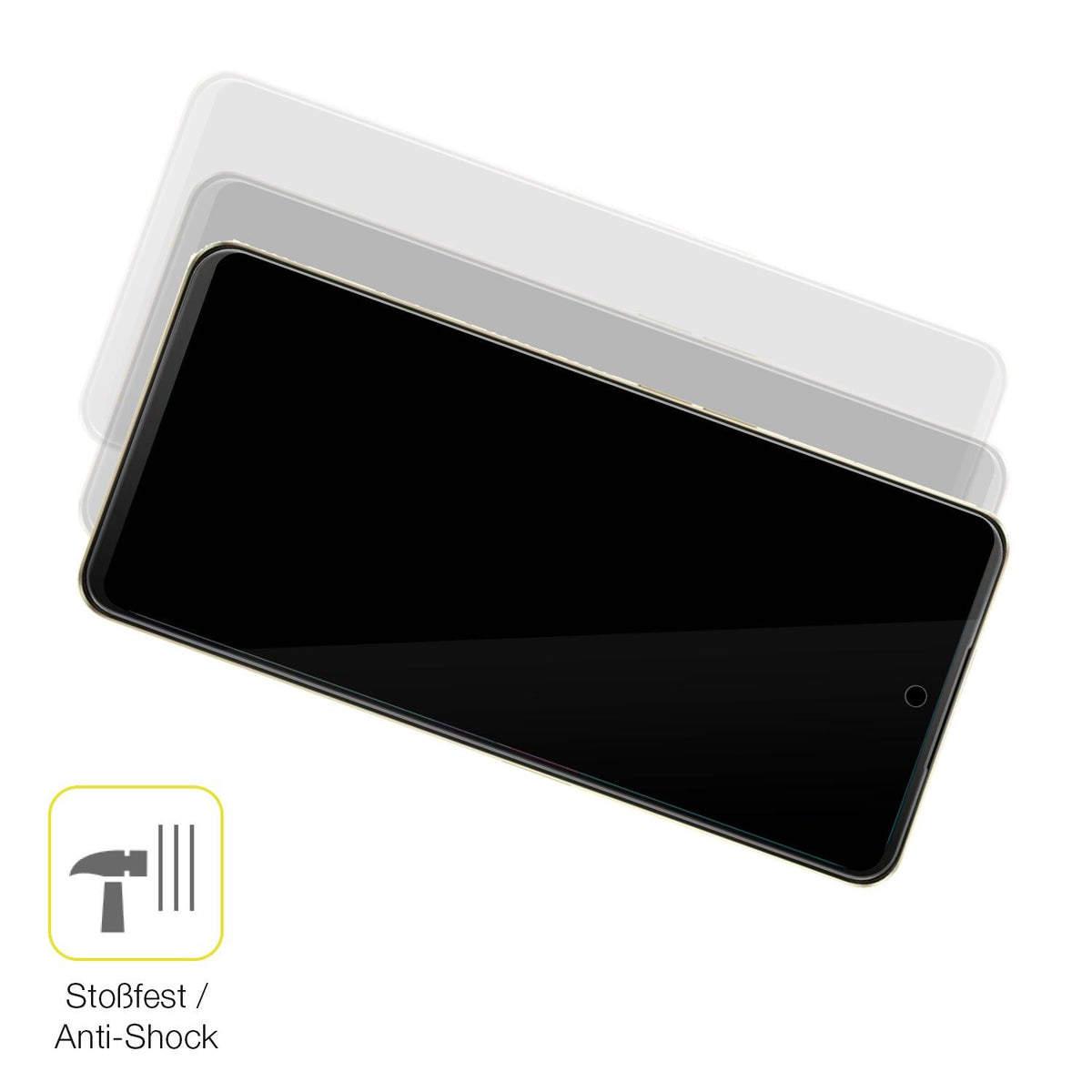 2x Screen Protector for Vivo Y300t Protective Film covers 100% dipos Flex