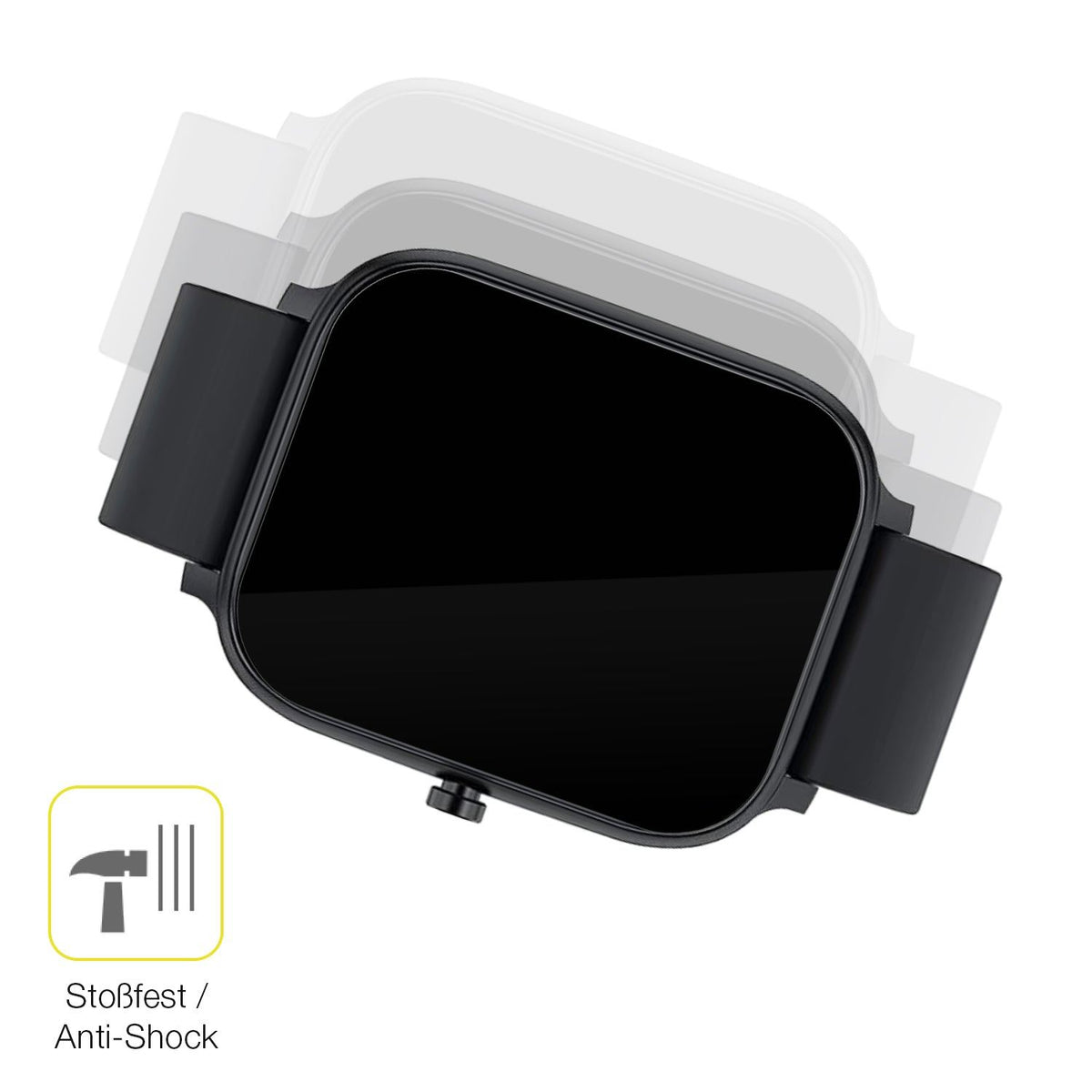 2x Screen Protector for Torjalph Smartwatch 1.69 Zoll Protective Film covers