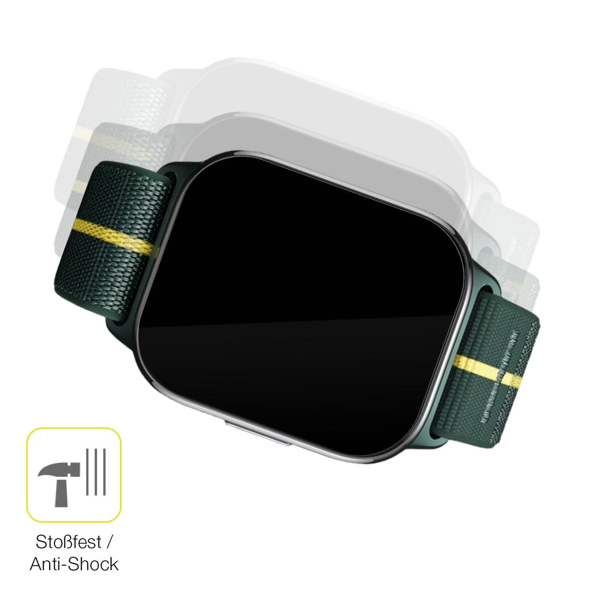 2x Screen Protector for Motorola Moto Watch Fit Protective Film covers 100%