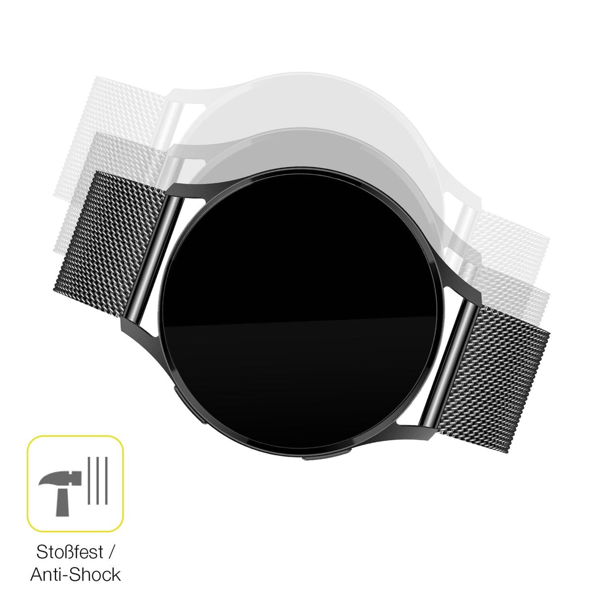 2x Screen Protector for Levowatch Edgy Protective Film covers 100% dipos Flex