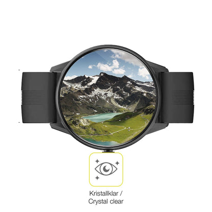 2x Screen Protector for Lytimes  1,3 inch Smartwatch Protective Film covers 100%