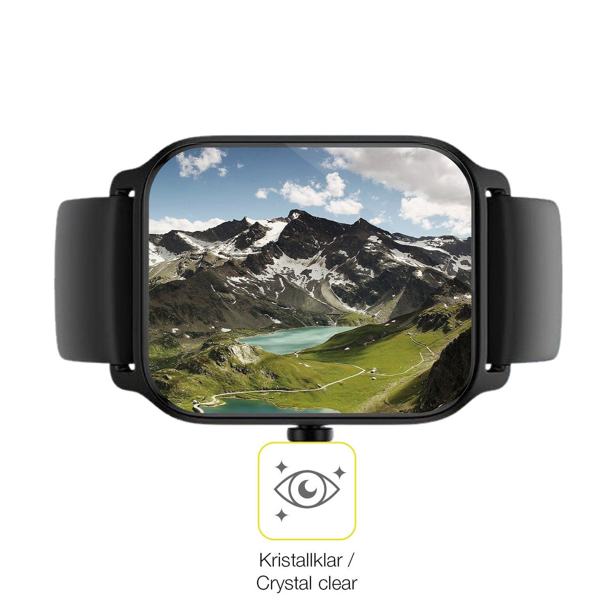 2x Screen Protector for IFMDA 1.8 Zoll Smartwatch Protective Film covers 100%