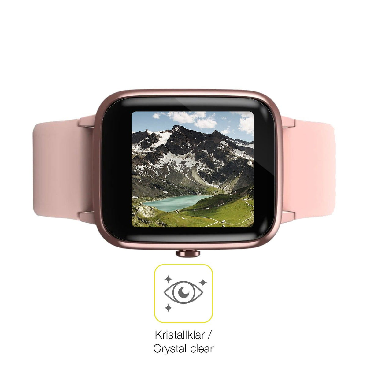 2x Screen Protector for Hama 5910 Smartwatch Protective Film covers 100% dipos