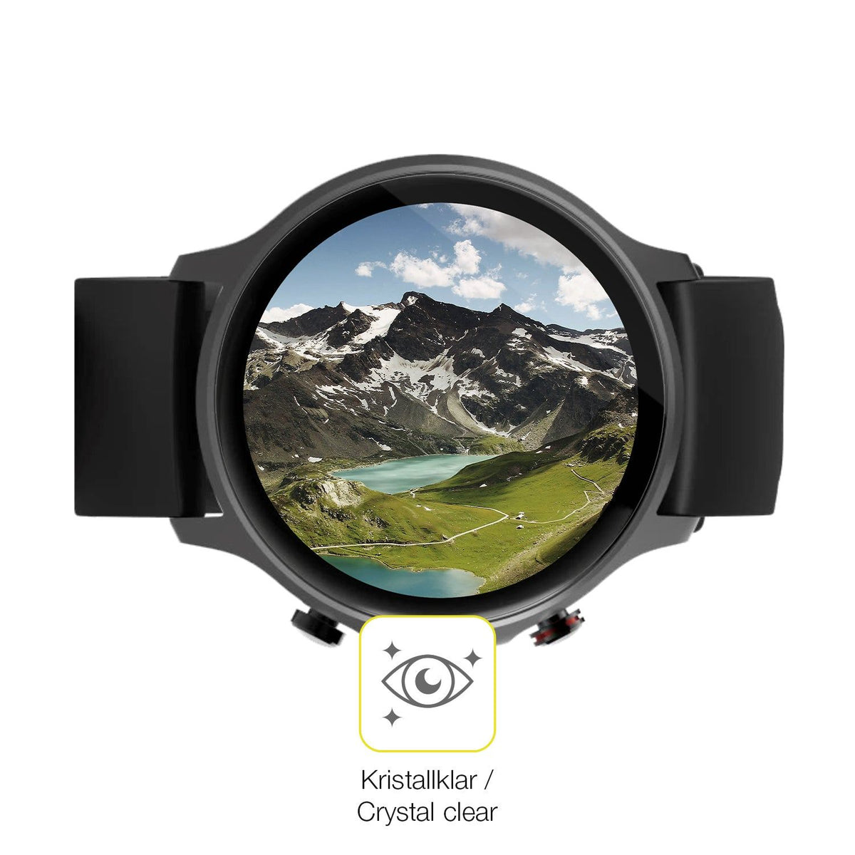 2x Screen Protector for Hama 6910 Smartwatch Protective Film covers 100% dipos