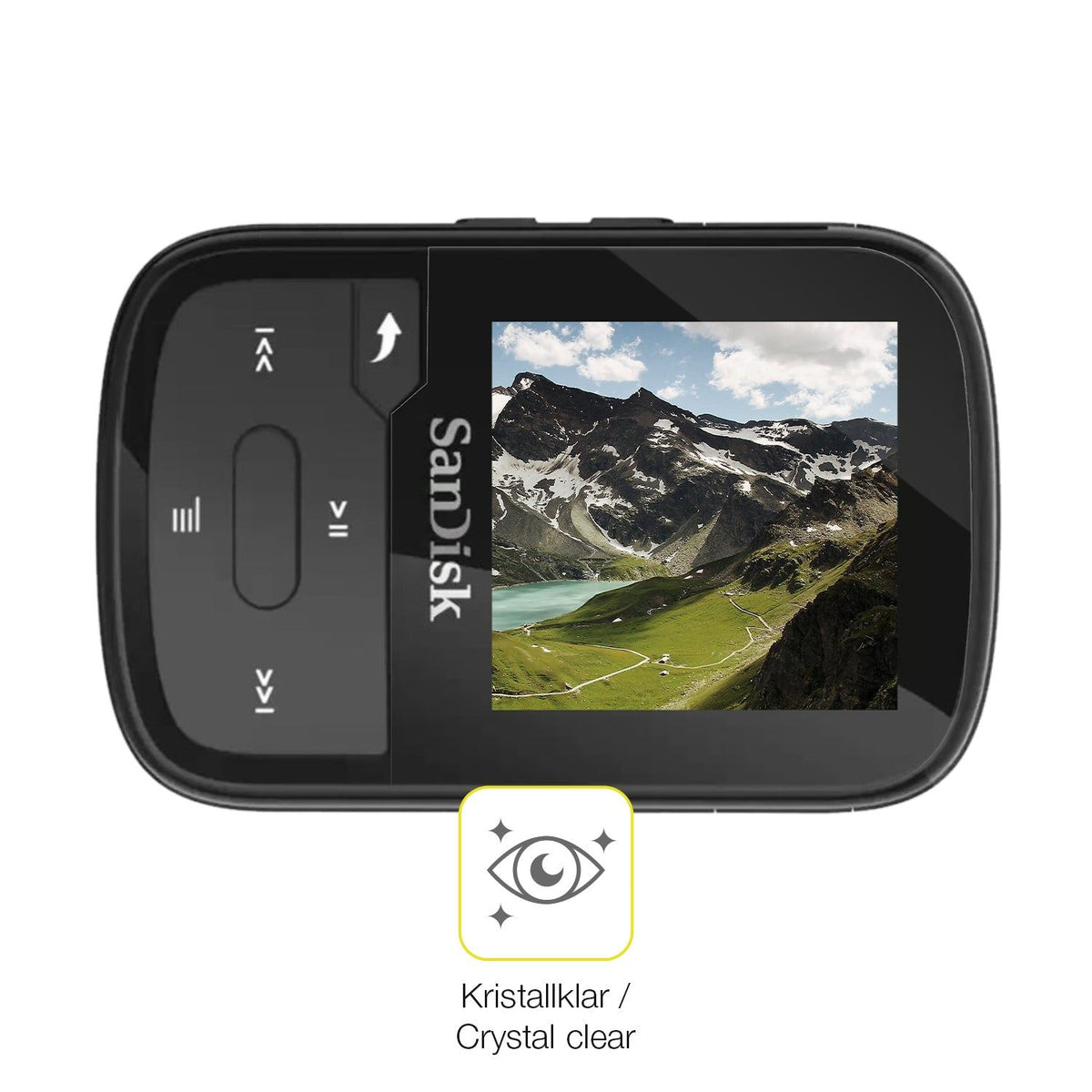 2x Screen Protector for SanDisk Clip Sport Plus Protective Film covers 100%