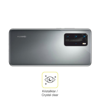 2x Screen Protector for Huawei P40 Pro Rückseite Protective Film covers 100%