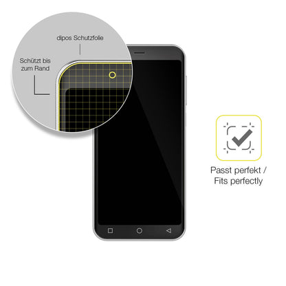 2x Screen Protector for Emporia Smart.4 Protective Film covers 100% dipos Flex