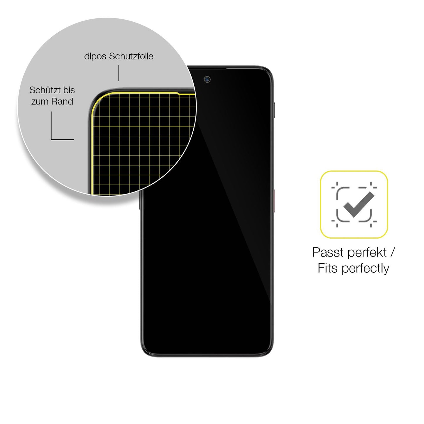 2x Screen Protector for ZTE Nubia Focus 2 5G Protective Film covers 100% dipos