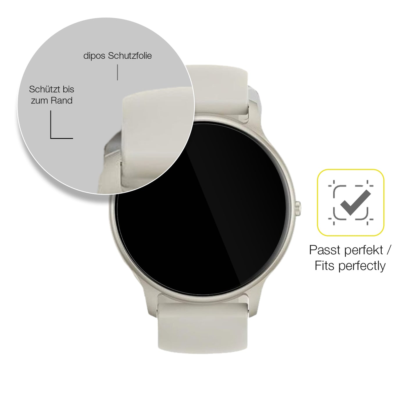 2x Screen Protector for Parsonver Wish 6 Protective Film covers 100% dipos Flex