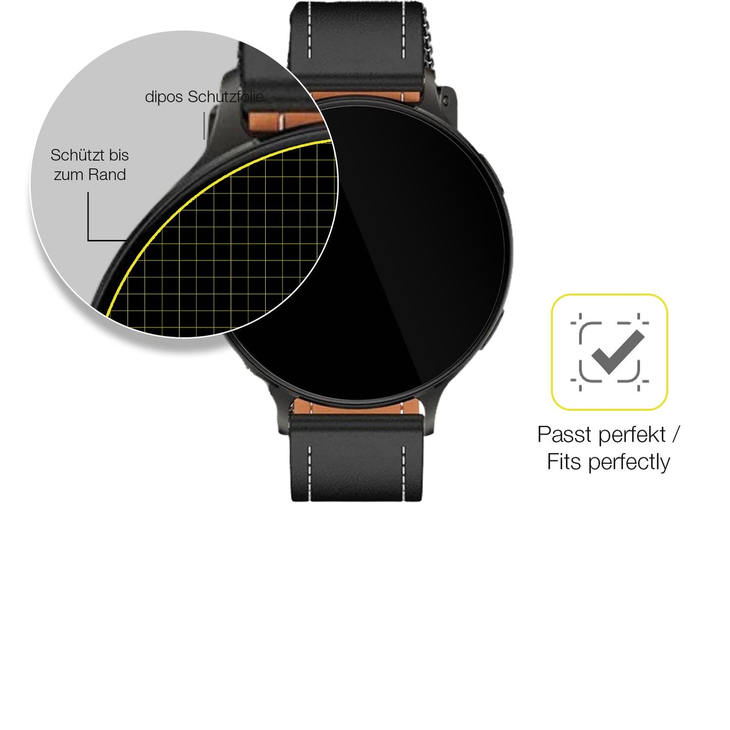 2x Screen Protector for Pireware Nano Smartwatch Protective Film covers 100%