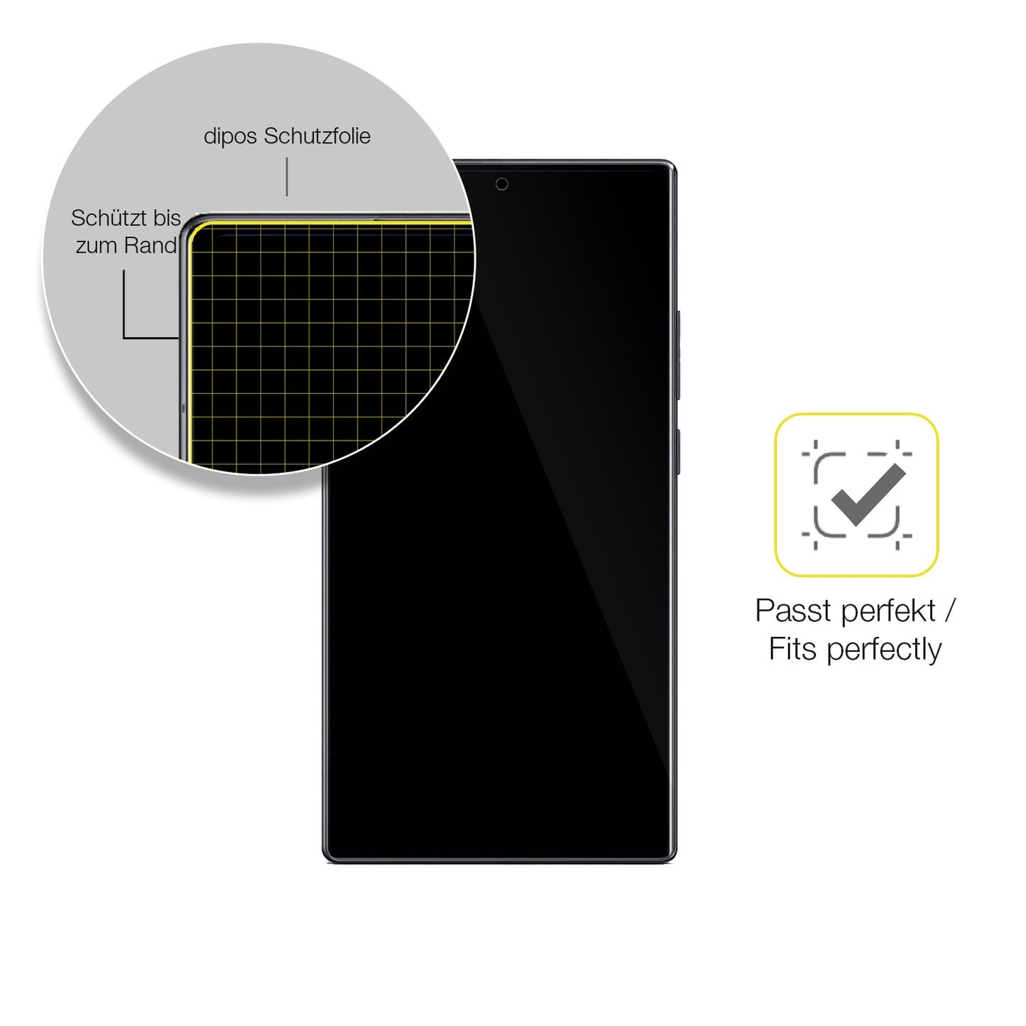 2x 3D Full Cover Schutzfolie für Nubia Z80 Ultra