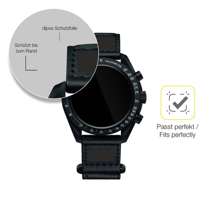 2x 3D Full Cover Schutzfolie für Omega x Swatch Speedmaster Moonswatch