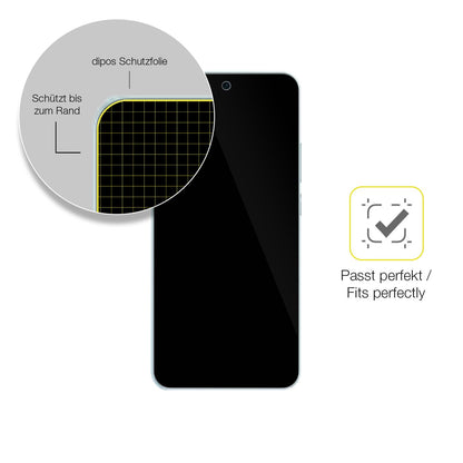 2x Screen Protector for Vivo V60 Protective Film covers 100% dipos Flex